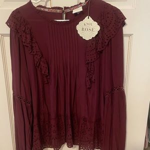 Antique cherry colored blouse